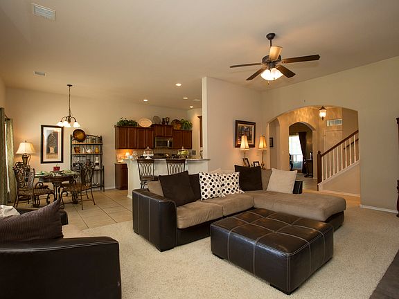 Living room open to kitchen
