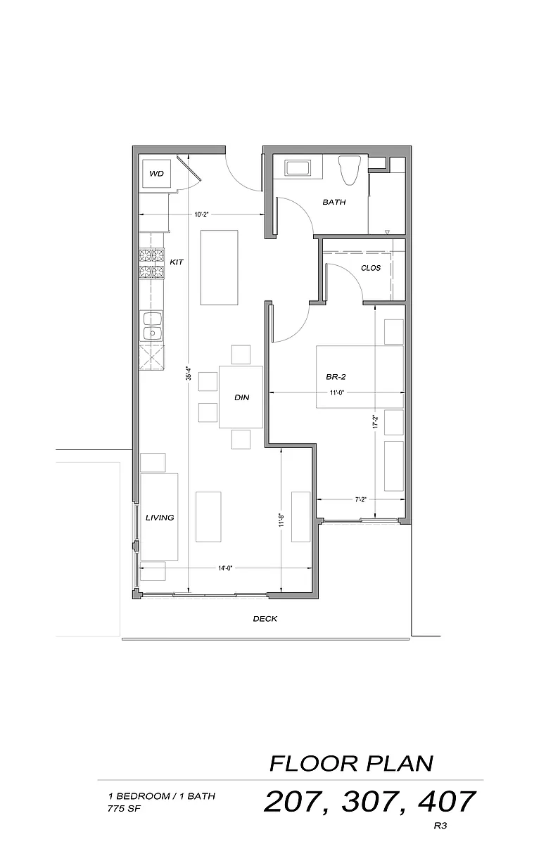 Floor plan 1 Bedroom