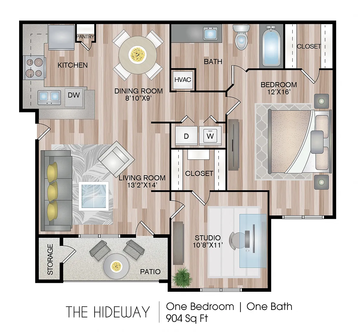 Floor plan The Hideaway