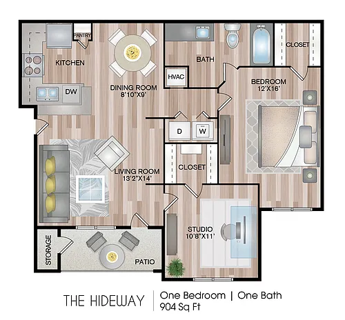 Floor plan The Hideaway