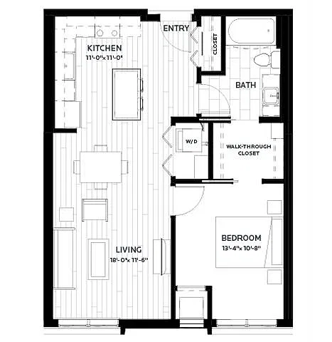 Floor plan Flats | Olive 9