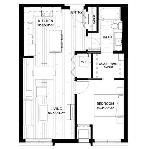 Floor plan Flats | Olive 9