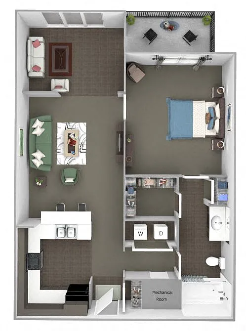 Floor plan A4 (Sunroom Pathway)