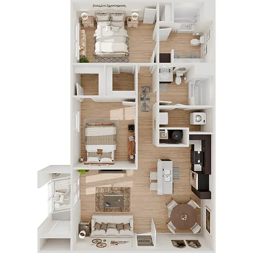 Floor plan 2 Bedroom
