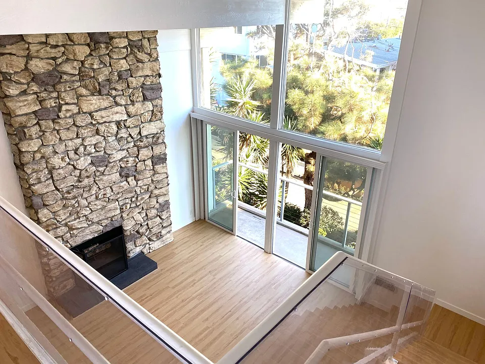 High ceilings, double pane windows, large fireplace, all wood flooring.