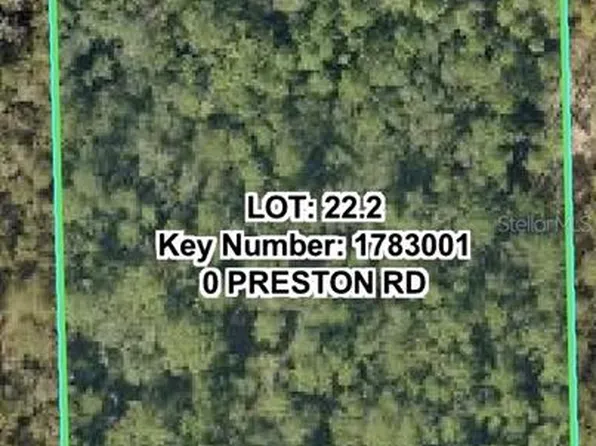 N PRESTON ROAD ROAD LOT 22, BROOKSVILLE, FL 34601