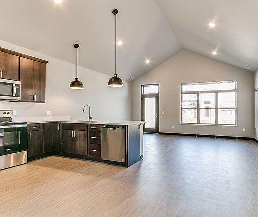 View of Kitchen and Living Room