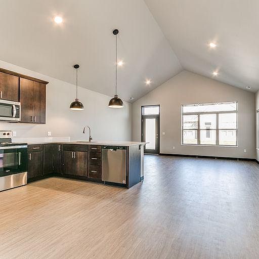 View of Kitchen and Living Room