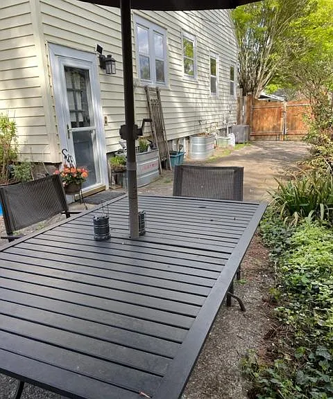 Private entrance via patio.