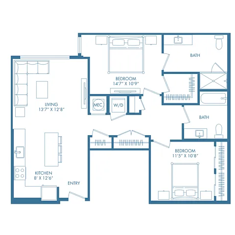 Floor plan B7U