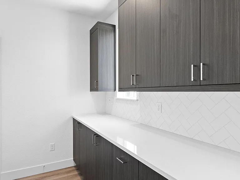 Work Station across from Pantry in Oversized Kitchen