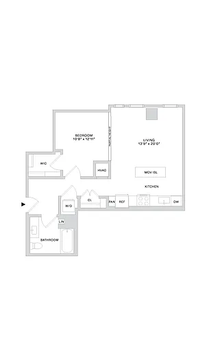 Floor plan A52 1X1