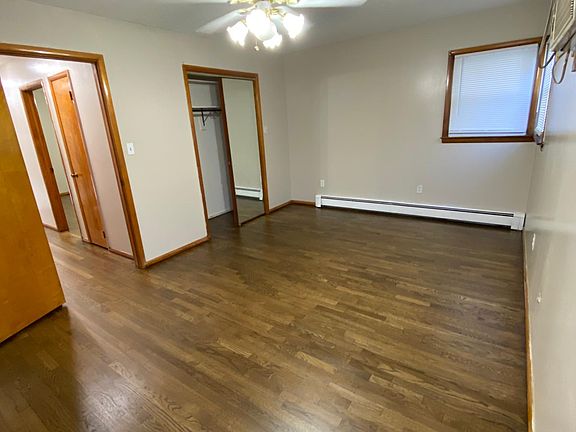 Spacious bedroom with large closet space