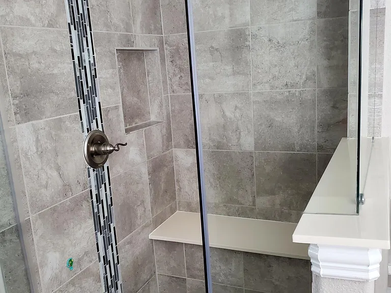 Master shower