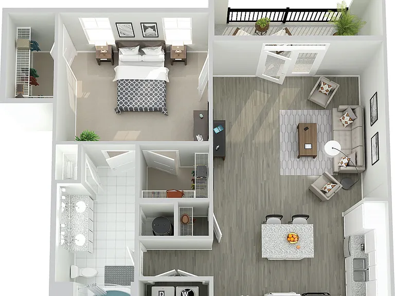 A1I floor plan The Peak at Nichols Plaza