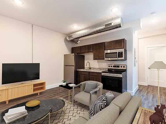 Great Room area with kitchen.