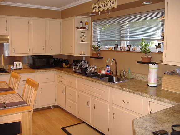 Loads of countertop and storage space