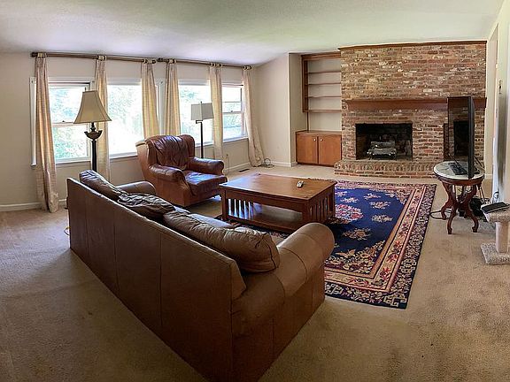 Huge, bright living room.