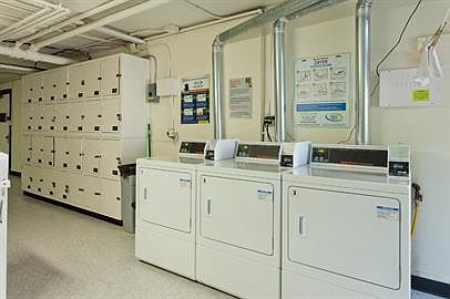 Updated work out center and laundry area with additional storage lockers.