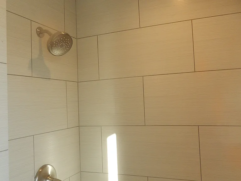 spacious shower