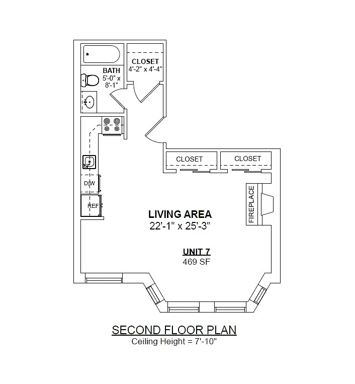 Floor plan Studio Unit