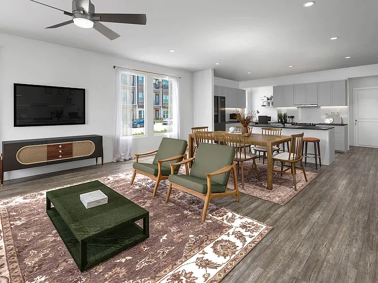 Living Room with Hard Surface Flooring