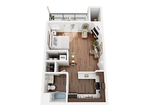 Floor plan PLAN A - STUDIO