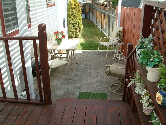Back deck and paver patio