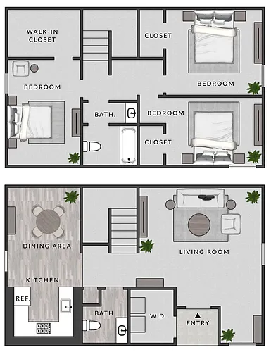 Floor plan C1 - 3X15