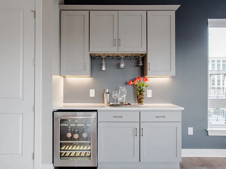 Luxury Penthouse Features Built-In Wine Cabinet