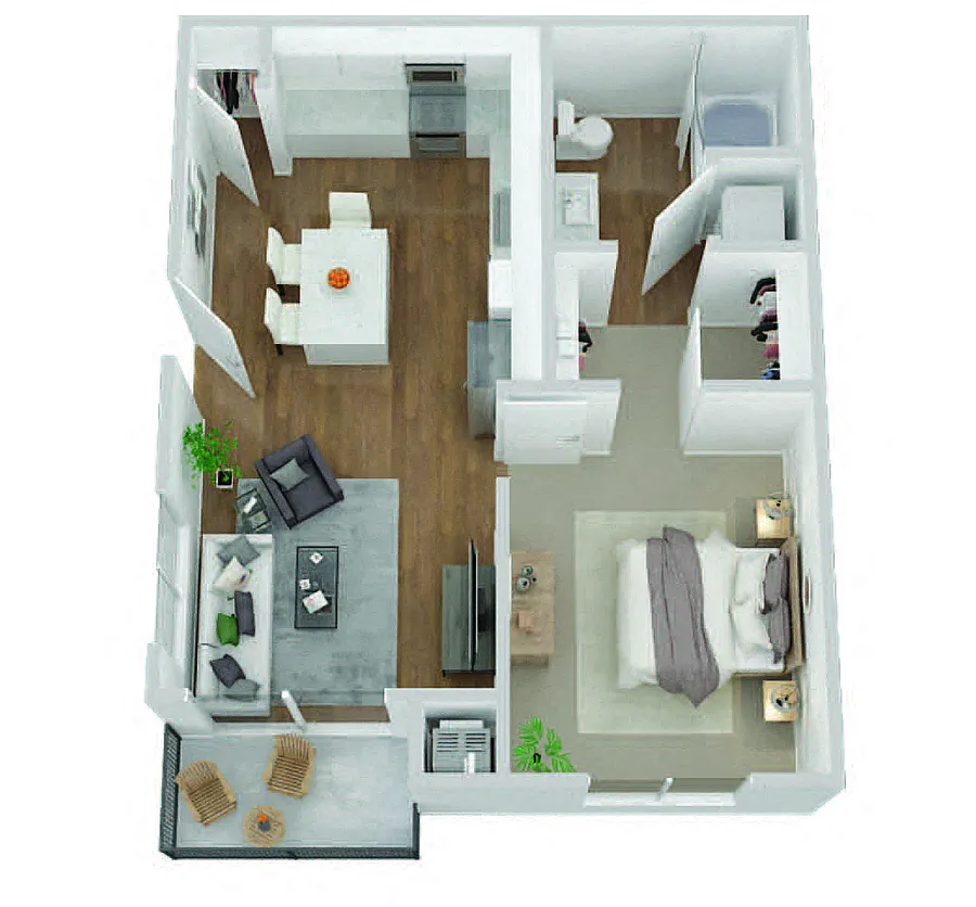 Floor plan 1X1