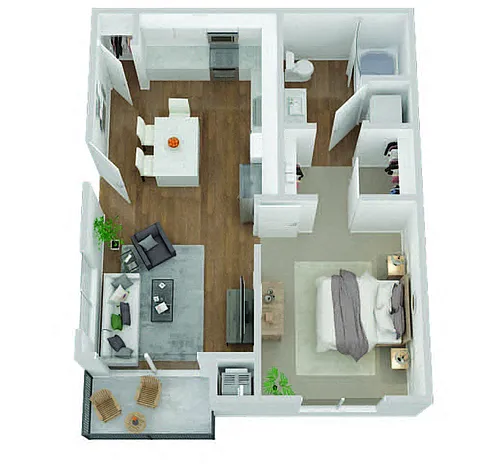 Floor plan 1X1