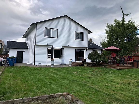 Back of the house with the yard