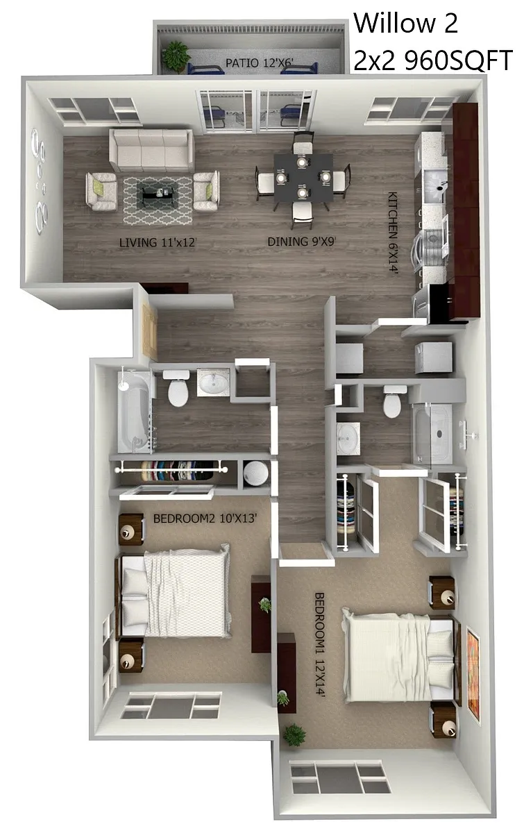 Floor plan Willow2