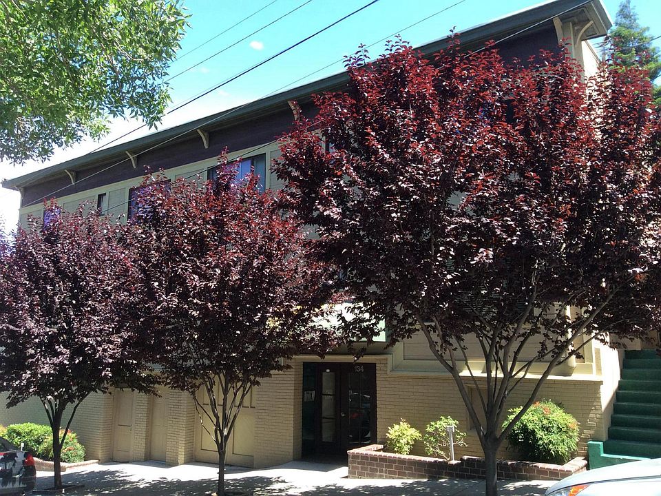 The building is on a quiet, residential street