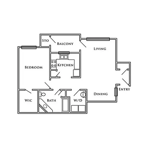 Floor plan One Bedroom