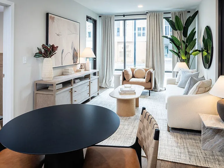 Showroom dining and living room