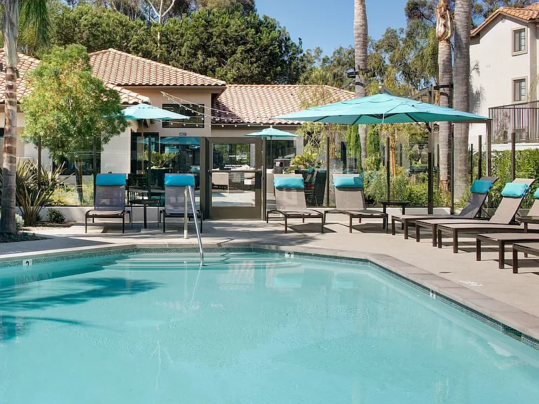 Pool Areas with Cabana and Lounge Seating