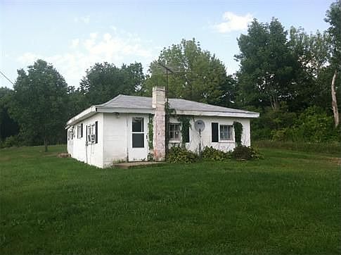 This home sits back off the road