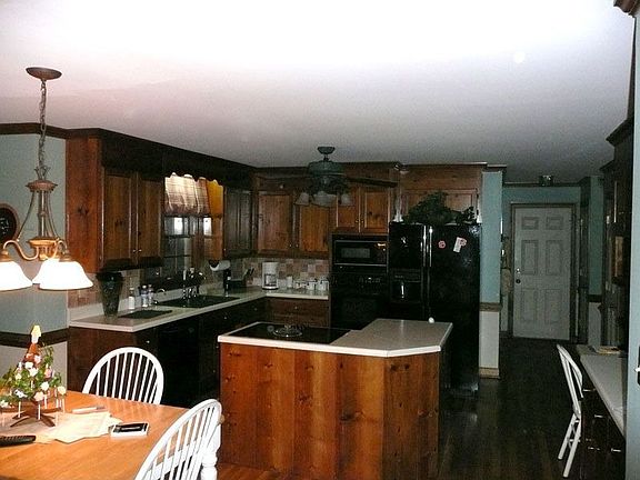 Kitchen from den opening
