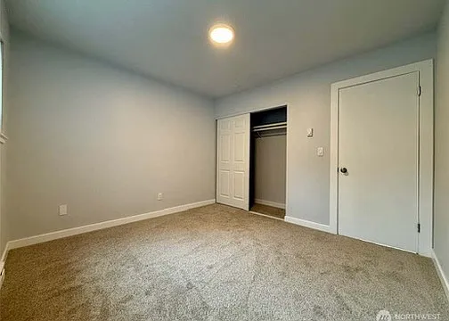 Bedroom #2 is sizable with closet