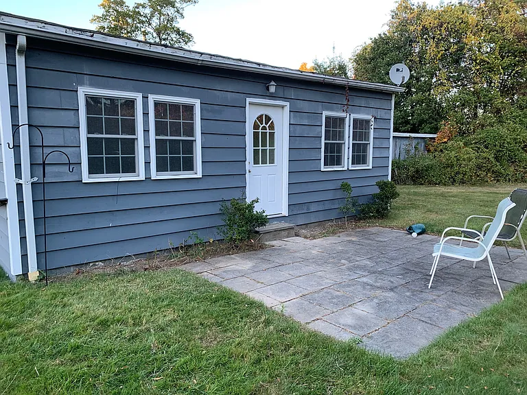 Back door and patio.