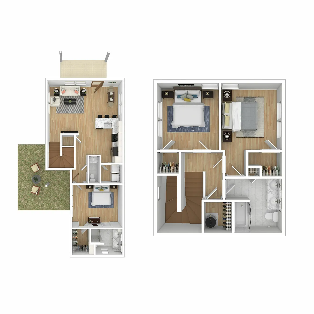Floor plan 3BR TownHouse