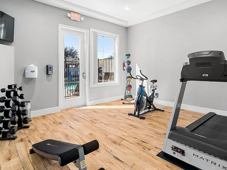 Sculpt your strength with free weights and medicine balls in our fitness center, where every lift empowers and tones.