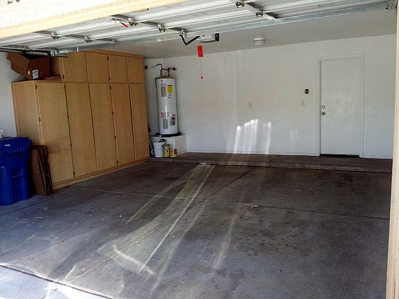 2 car attached Garage with built in cabinets