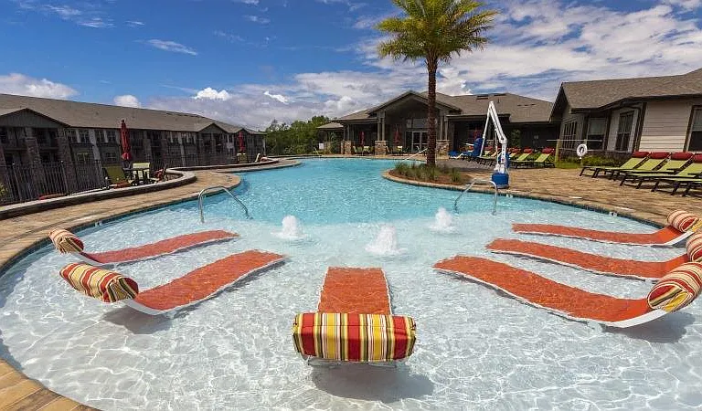 In-water lounge chairs