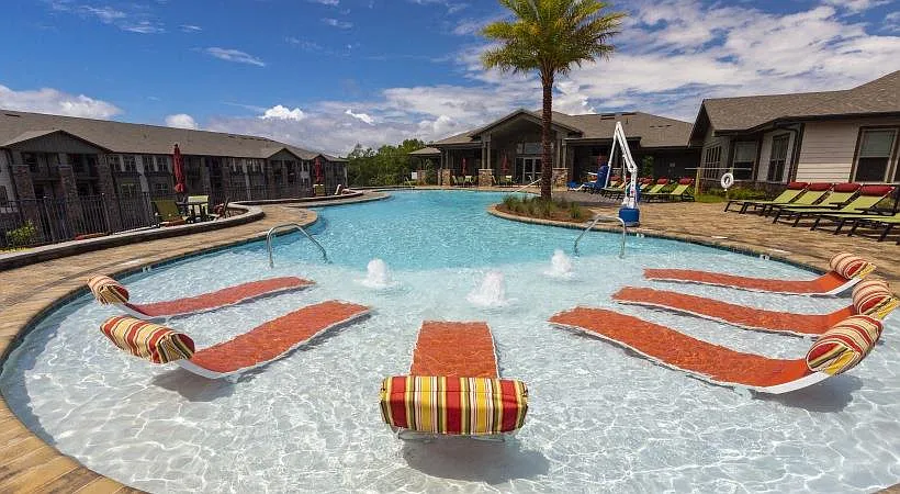 In-water lounge chairs