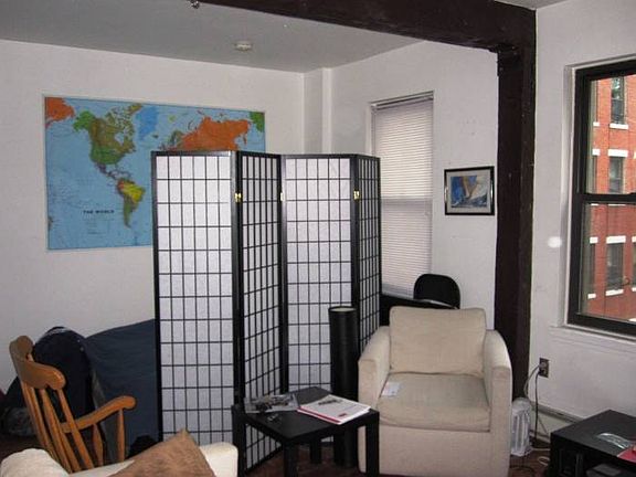 living to sleeping area
