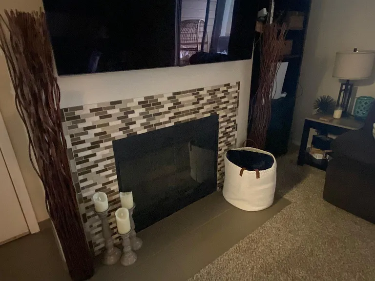 Fireplace in living room