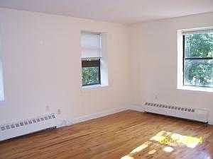 Living room with wood floors